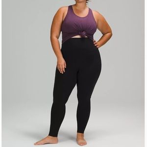 Lululemon Wunder Under Legging Womens 18 Black Low Impact Yoga EUC